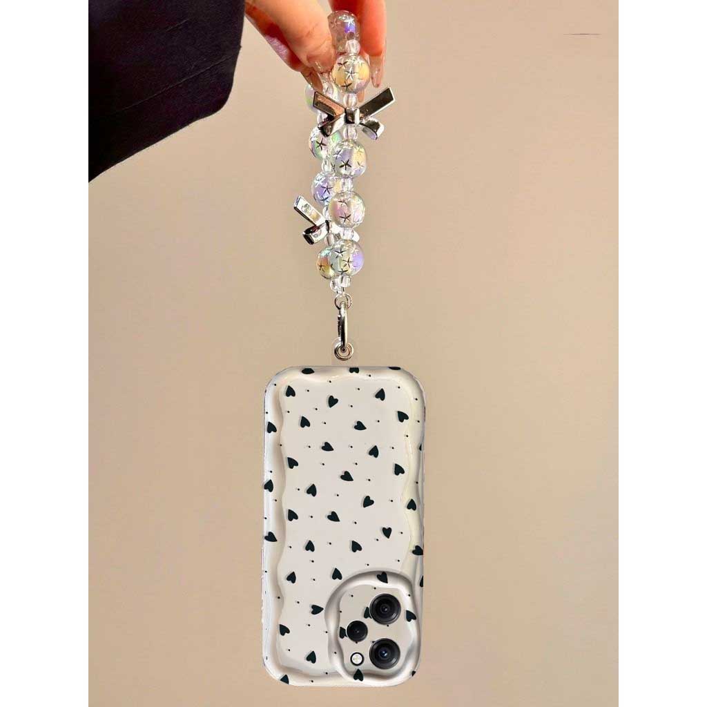 Case For Vivo V60 V40 V50 Lite Y31 5G Y33S Y21S Y28 4G Y17S Y04 Y03 Y29S Y28S Y18 Y400 Bracelet Chain Fashion Love Heart Cover