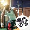 7 Piece Ab Workout Roller Wheel Kit Jump Rope Knee Pad Accessories Anti Slip Grip for Men and Women