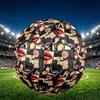 Billie Eilish Print Size 5 Soccer Ball, PU Wear Resistant Football for Match Training and Daily Practice, Birthday Gift for Soccer Fans
