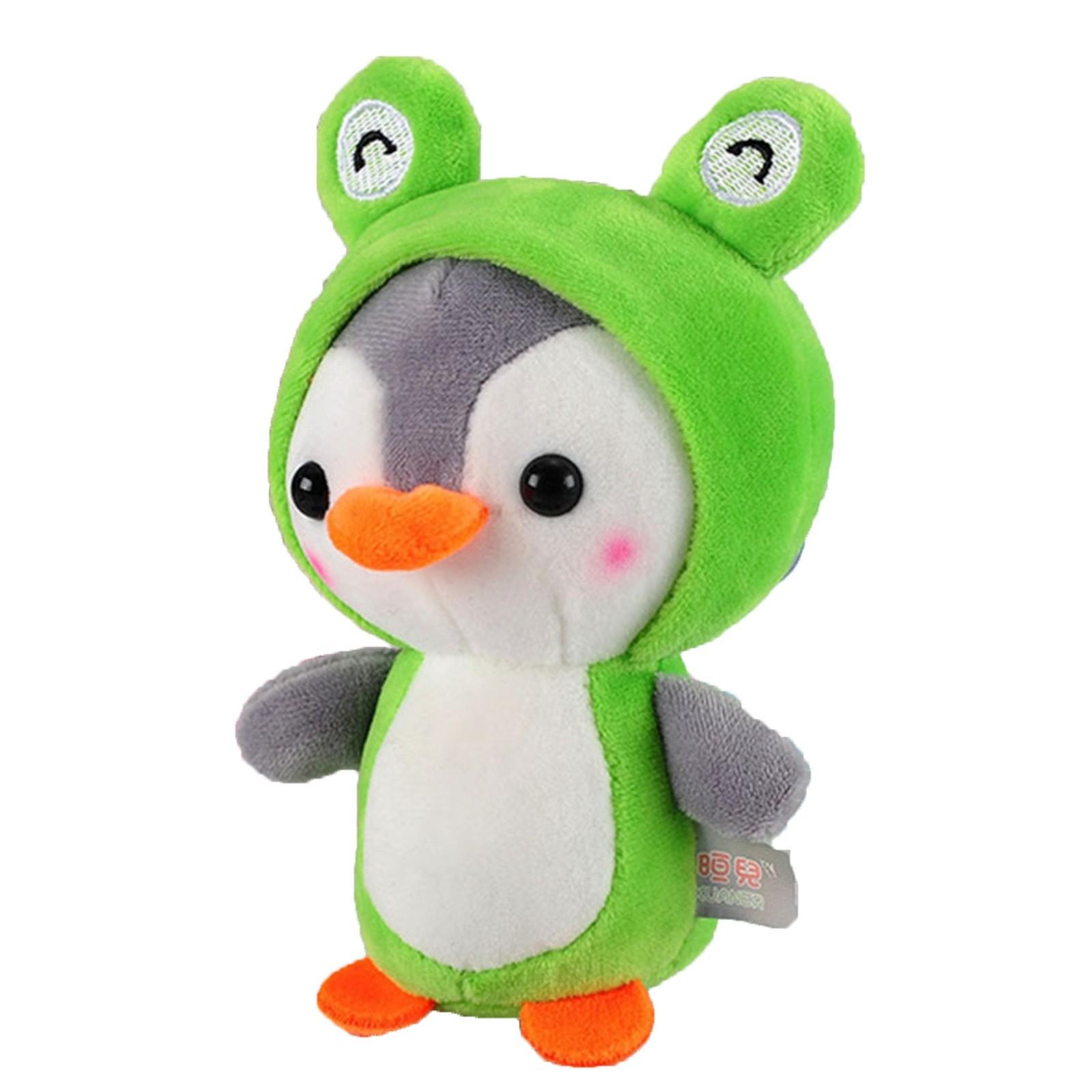 

(H0826)13 см креативная милая мультяшная кукла-пингвин плюшевая игрушка милая мягкая кукла украшение дома забавные подарки для мальчиков и девочек One Size зелёный