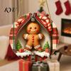 Lightweight 2D Acrylic Souvenirs Double-sided Christmas Hanging Ornaments, Xmas Cartoon Snowman/Penguin/Gingerbread Man/Santa Claus Ornaments