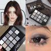 Makeup Capel 15-Color Midnight Knight Eyeshadow Palette: Shimmer & Matte Dark Gray, Deep Tones for Smokey Eye