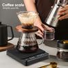 Küchenkaffeewaage mit Timer Wiederaufladbare Digitalwaage 0,1g Hohe Präzision 3 Modi Drip Espresso Waage Barista Geschenk