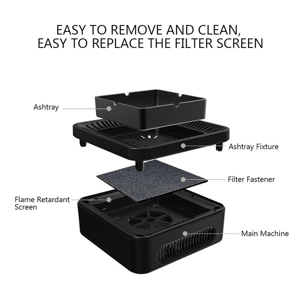 Multifunctional Purifier Ashtray Air Filter Second hand Smoke Removal Purification for Home