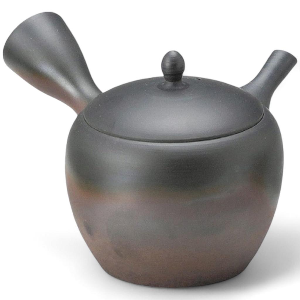 Honey Ceramesh Teapot with Made In Japan J-kitchens Commercial-Grade Tokoname-Yaki Strainer, 300cc,