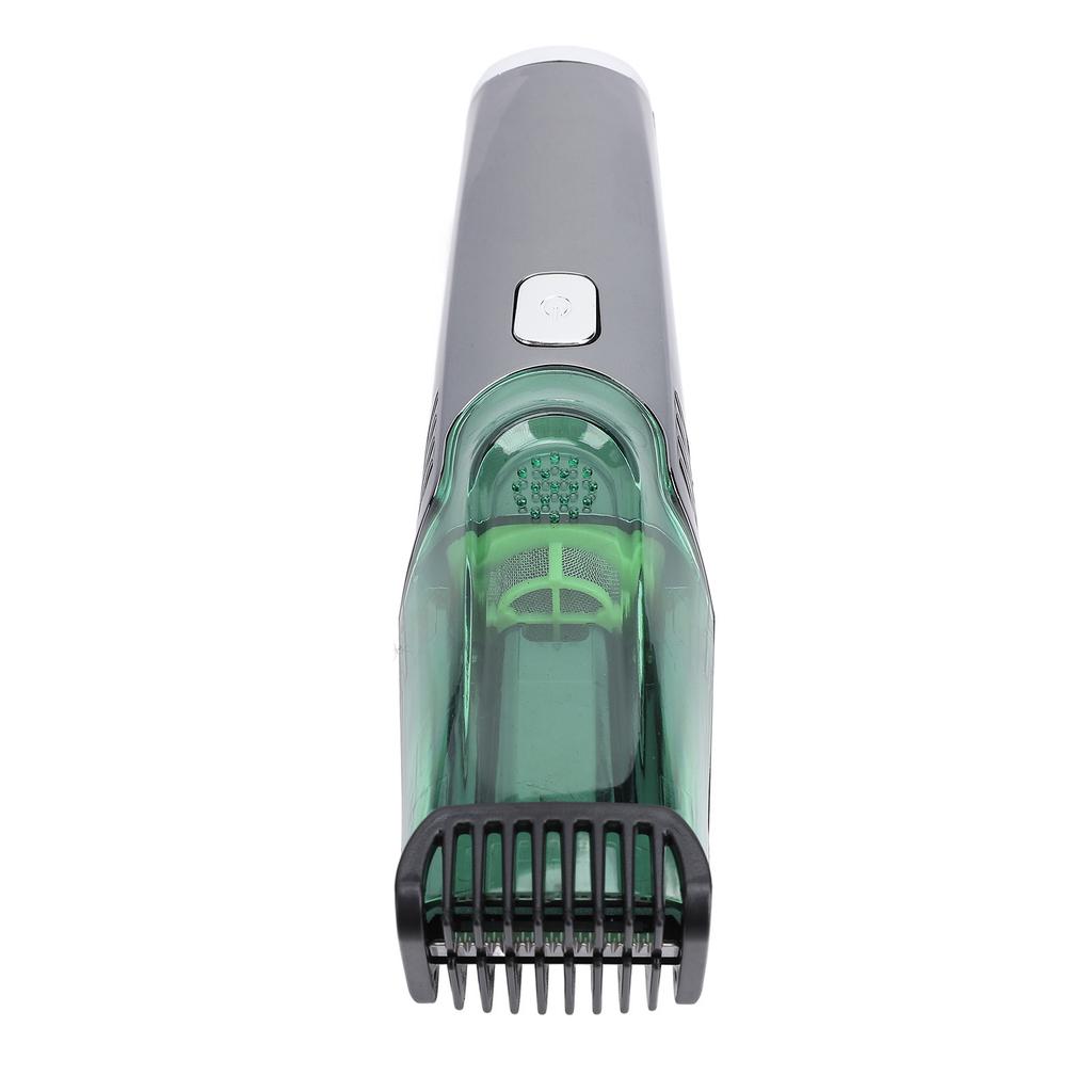 Cordless Vacuum Hair Trimmer Low Noise Strong Power LED Display Water Proof 1400mAh Men Vacuum Grooming Set for