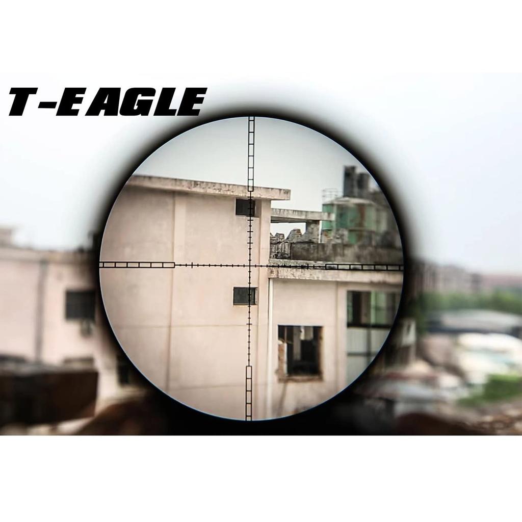 T-EAGLE 2.5x20 Short Scope Rifle Scope Mildot Scope with 20mm High Mount Ring