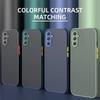 Funda Rígida Mate Antigolpes Para Samsung Galaxy S25 S24 Ultra S23 FE S22 S21 Note 20 10 Plus S20 Edge Funda Protectora Tipo Parachoques para Teléfono