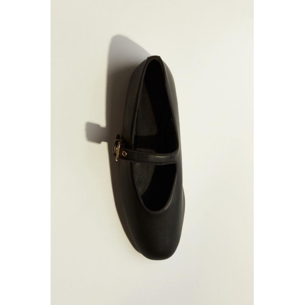 

Туфли на плоской подошве HM Mary Jane, черные