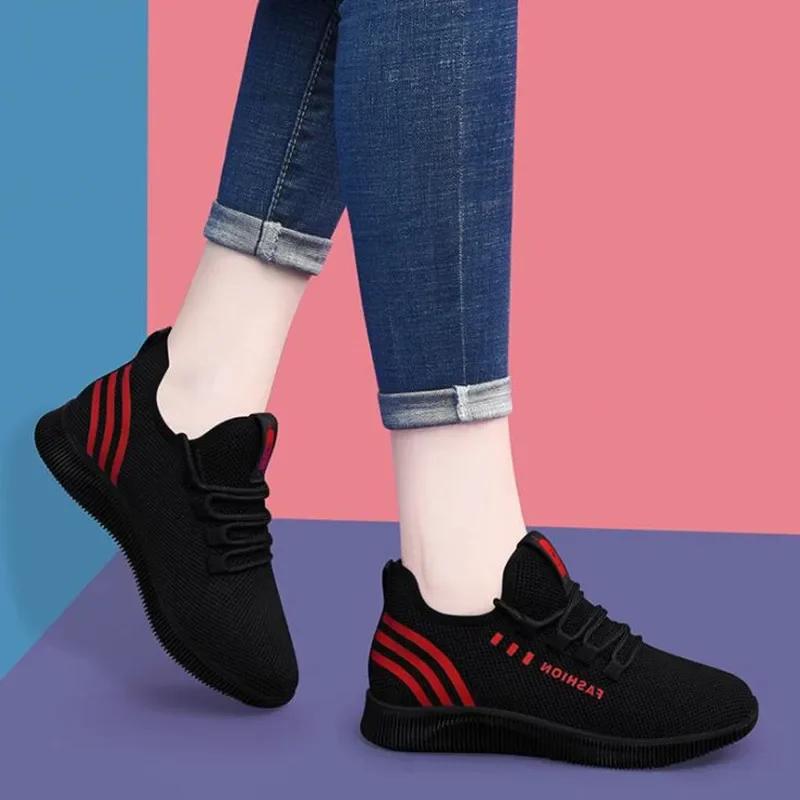 Tenis Feminino 2025 Women Vulcanized Shoes Breathable Women Fashion Air Mesh Casual Sports Shoes Womens Sneakers Chaussure Femme