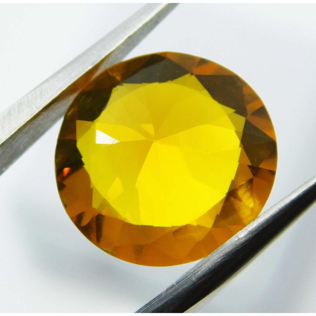 5.6 Ct Natural Orange Sapphire Round Shape Certified Rare Loose Gemstones