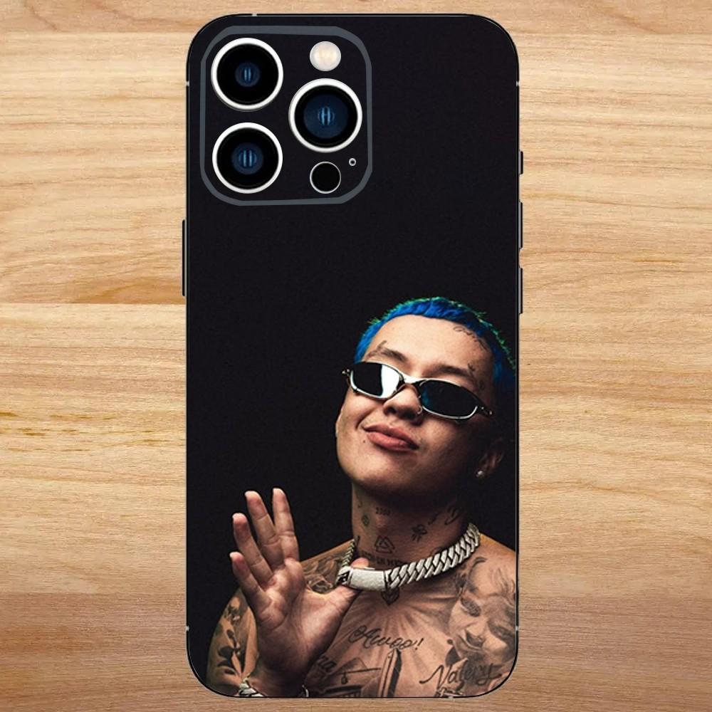 

Blessd Cantante Rapper Phone Case For iPhone 16,15,14,13,12,11,Mini,Pro,SE,MAX White Matte Shockproof Cover iPhone11