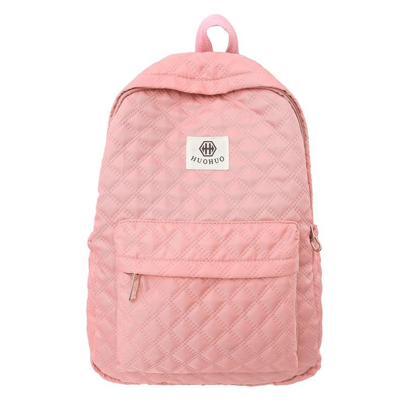 Trendy Checked Backpacks for Students, Male Student Backpacks, Large-capacity Campus Backpacks