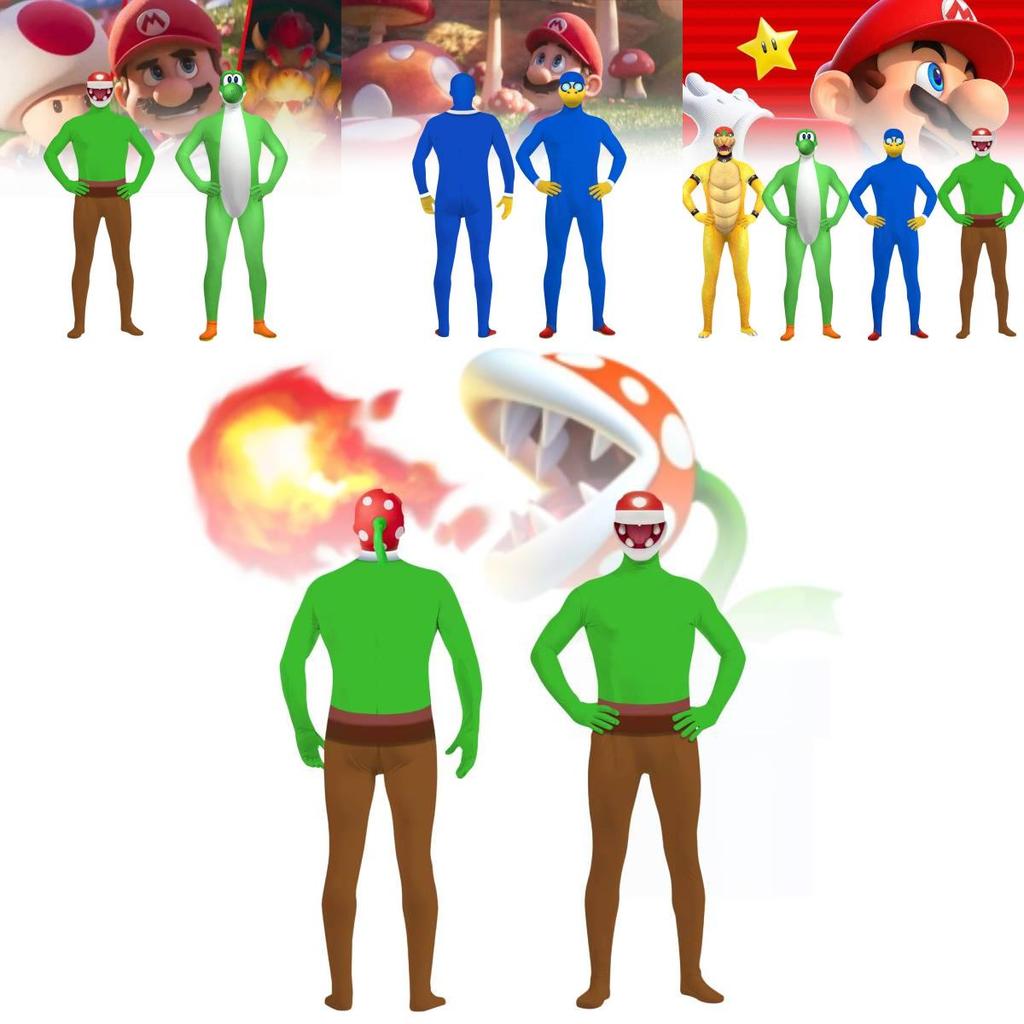 Vibrant Halloween Super Mario Bodysuit 3d Print Cosplay Costume For Adults And Kids