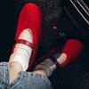Wool Zhao Ruth Mao Mao Shoes Women's Mary Jane Shoes Mao Integrated Shoes Red Single Shoes