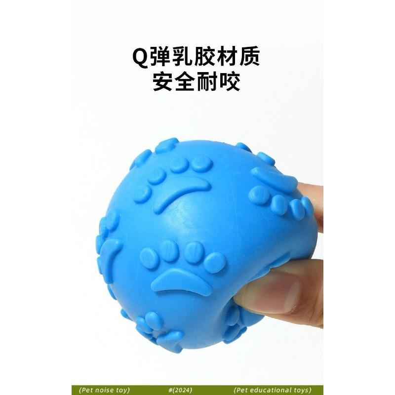 Dog Squeaky Rubber Chew Ball For Dog Training And Interactive Play