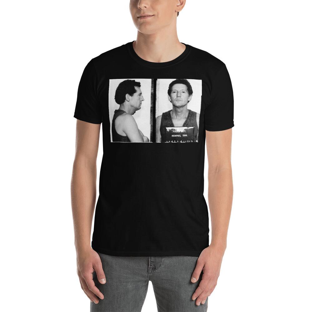 Jerry Lee Lewis Mug Shot Horizontal Mugshot TShirt Unisex T-Shirt L