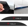 2Pcs Carbon Car Door Side Skirt Sill Stripe Sticker Anti-scratch Refit Sticker For Tesla Model 3 Model X S 2016-2020 Decals TM3 TMX TMS Decal