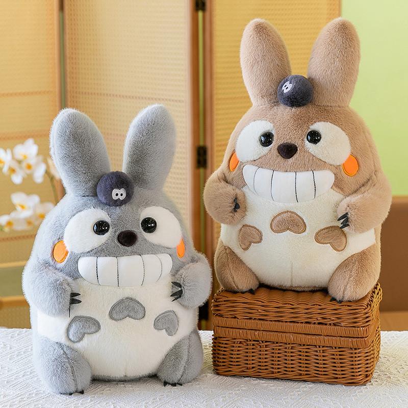 Adorable Totoro Plush Toy Soft Cushion Cute Stuffed Animal Doll For Kids Gift