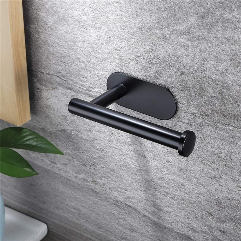 Stainless Steel Toilet Paper Holder No Drill Bathroom Tissue Holder Hanger Paper Towel Holders for Kitchen Bathroom Accessories