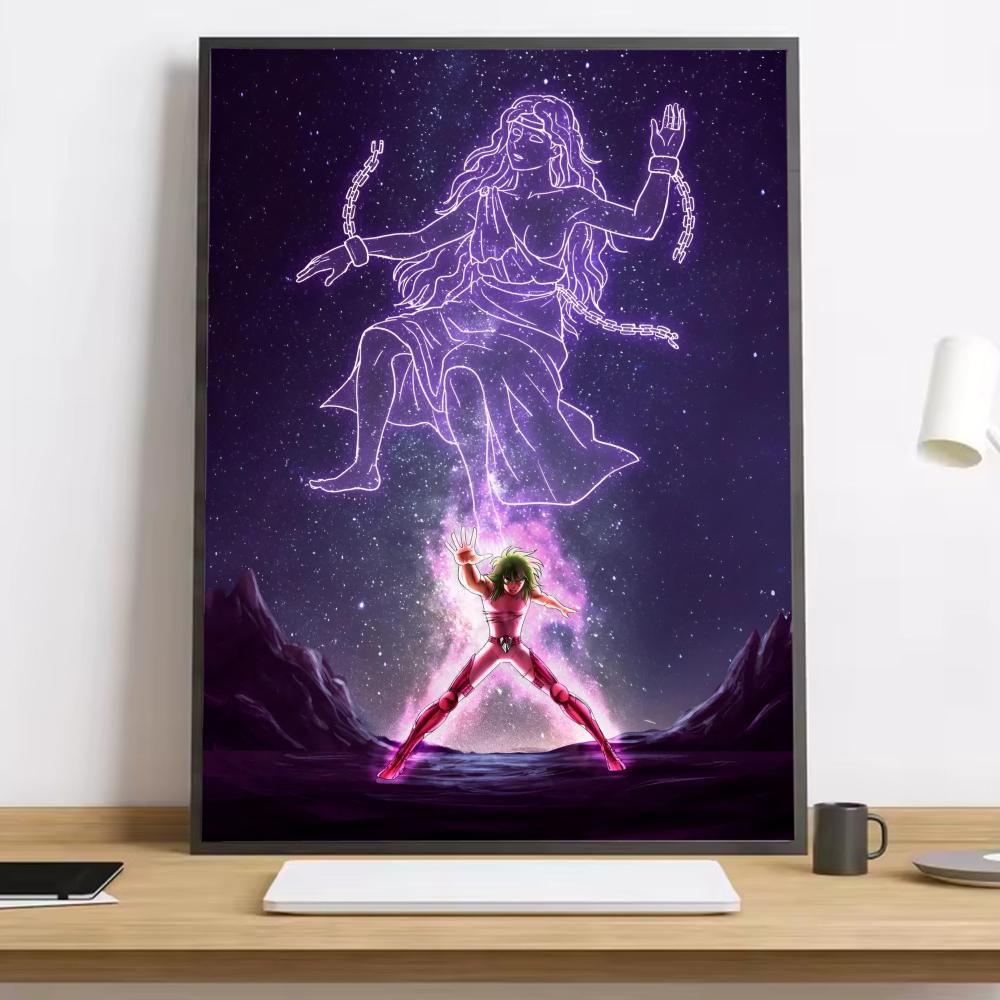 Saint Seiya Classic Anime Painting Calligraphy HD Canvas Poster Living Room Bedroom Bar Aesthetic Decoration