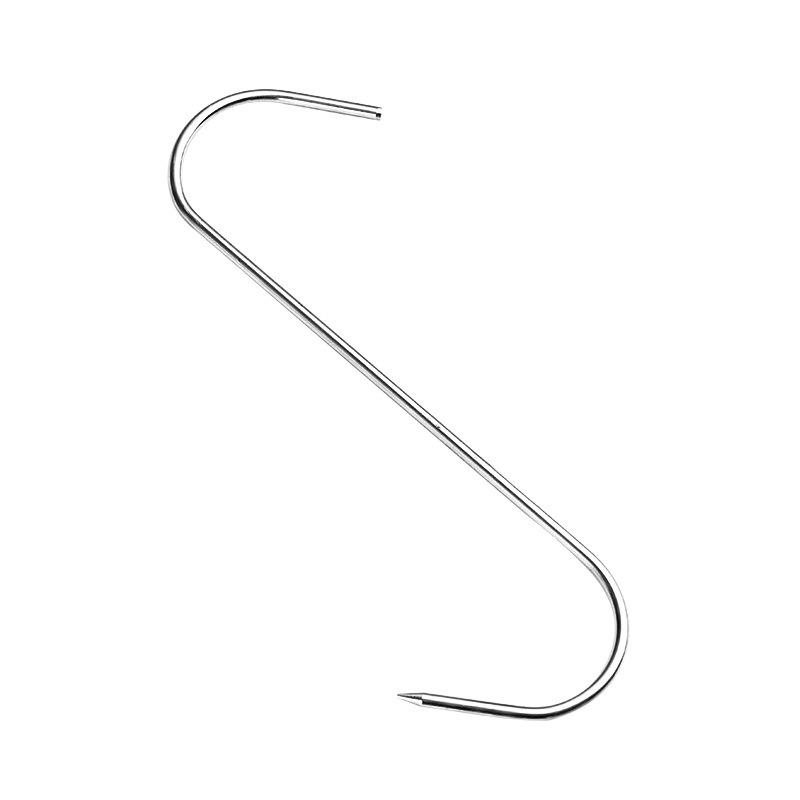 Stainless Steel S-Hook for Meat, Bacon, and Sausage.
