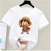 Summer New Arrival One Piece Pattern Tshirt unisex anime print casual shortsleeved fashionable streetwear top Y2K style