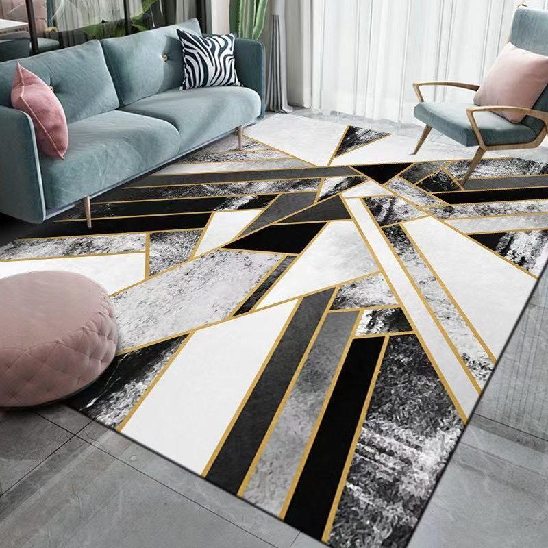 Nordisch Modern Einfach Teppich Zebra Streifen Wohnzimmer Schlafzimmer Dekoration Haus Modern Sofa Tisch Matte Teppich Große Fläche Teppiche