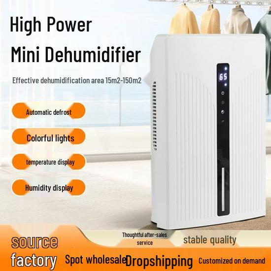 Silent Compact Home Bedroom Dehumidifier & Clothes Dryer 24x13x36 cm белый