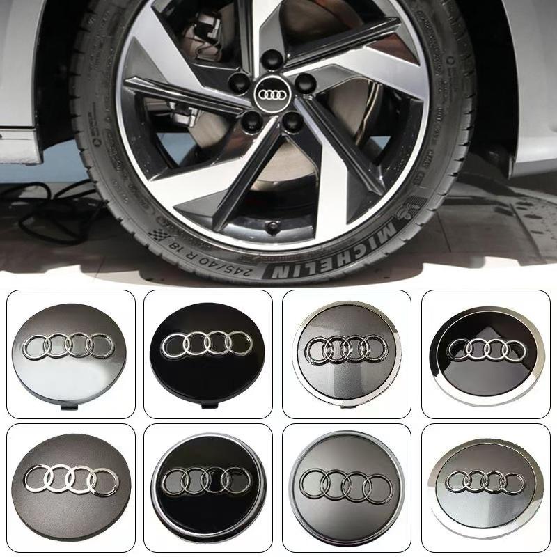60/61/68/69/77MM 4pcs Car Wheel Center Hup Cap Cover for AUDI A4 A6L A7 A8 A3 A5 A6 S3 S4 Q3 Q5 Q5L Q7 Modification