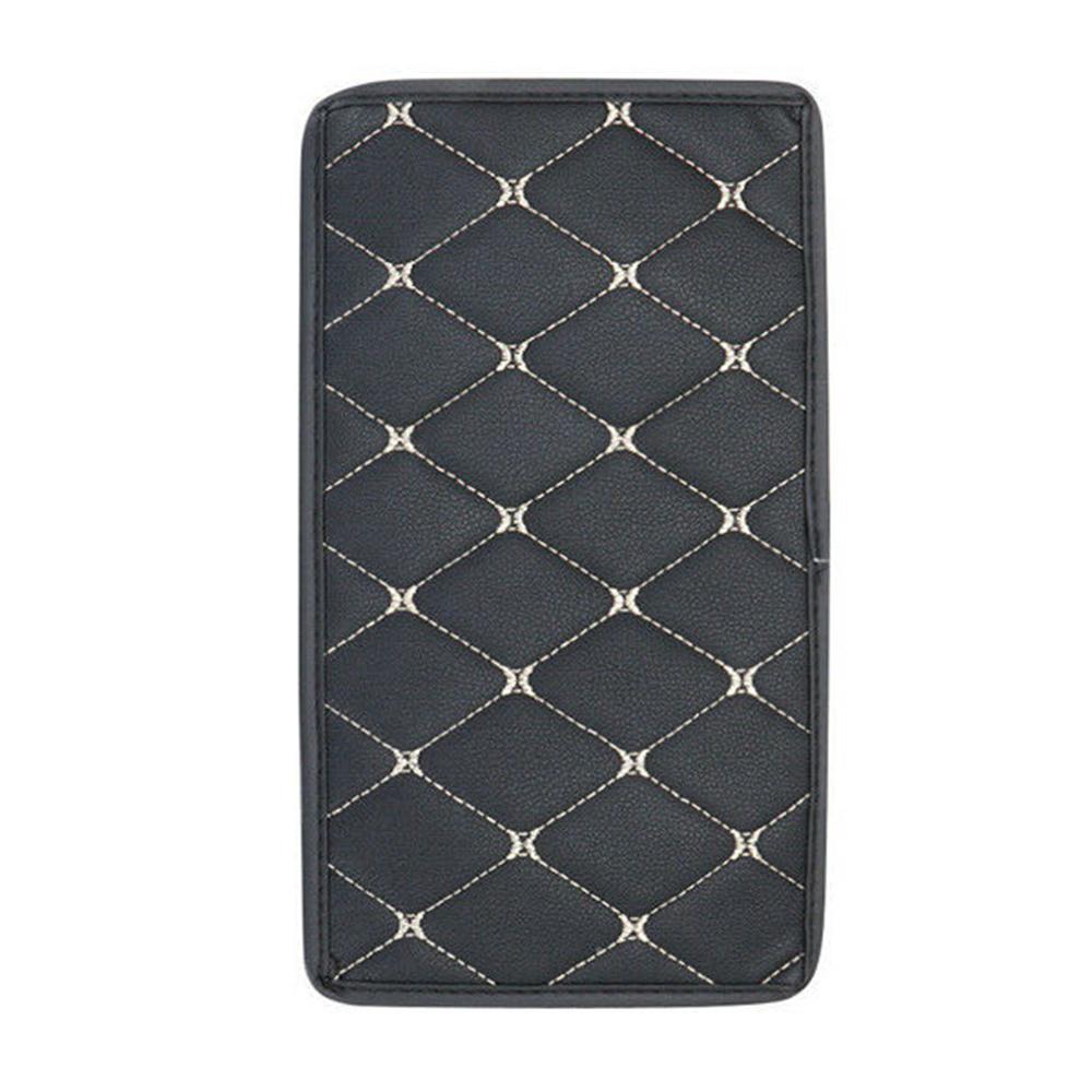 1PC Arm Rest Car PU Leather Auto Armrests Cushion Storage Box Cover Mats Arm Rest Protector Pad Car Interior