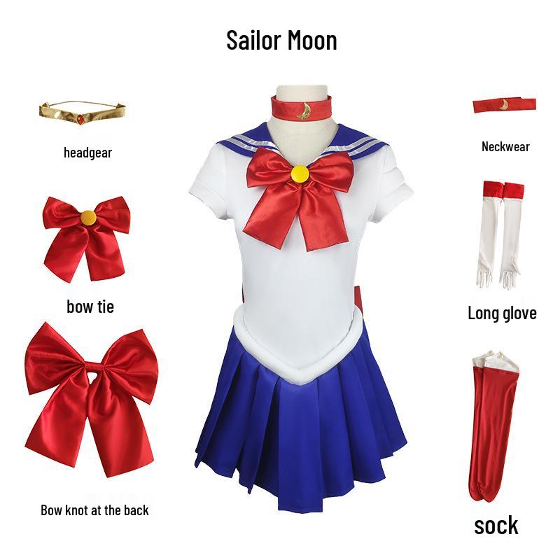 Cosplay kostým Sailor Moon Mizuki Rei pro děti a dospělé - Kompletní sada