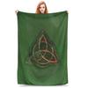 Book of Shadows - Charmed Triquetra Design Blanket Warm Fleece Sofa Throw Blanket for Couch Bedding Office Throws Bedspread