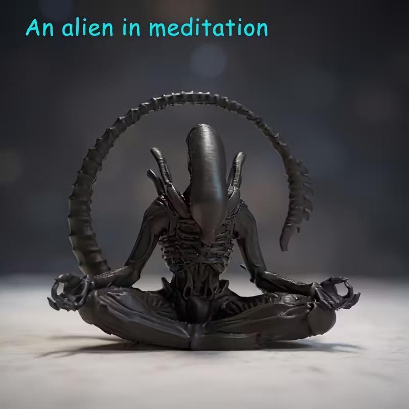 1 Stück Feiertagsgeschenk Alien Film Anime Figur Xenomorph Figur Figur 3D Druck Statue Modell Puppe Sammlung Dekoration Spielzeug