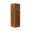 Stable Tall Metal Garden Ornament With Intricate Carving Artistic Garden Stake Suitable For Porch And Deck Display