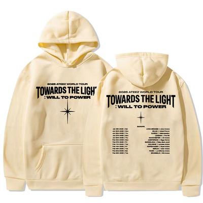 Ateez World Tour Towards The Light: Will To Power Pullovers Men Women Korean Fashion Long Sleeve Sweatshirt Hoodies
