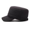 Middle-Aged and Elderly Cap Men's Woolen Flat Cap Autumn Winter Warm Father's Cap Thick Ear Protection Cap