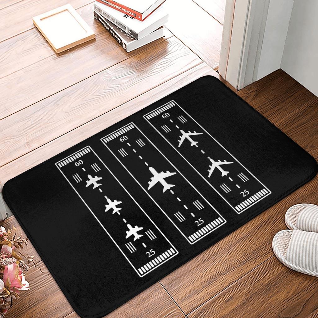Aviation Departures Arrivals Doormat Anti-Slip Bath Kitchen Mat Bedroom Balcony Floor Door Entrance Carpet Rug