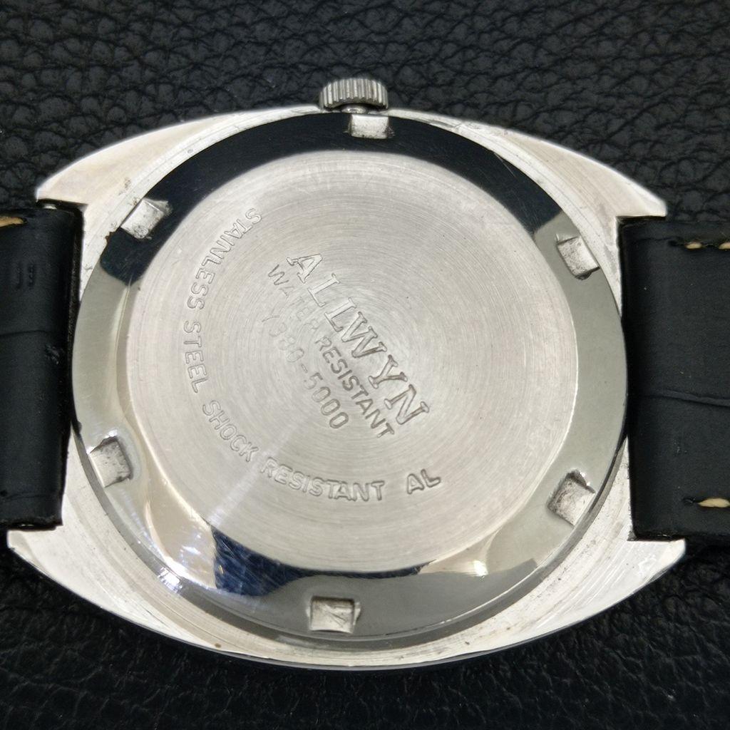 VINTAGE ALLWYN HAND-WINDING 6300A INDIA MENS ORIGINAL DIAL WATCH A704029-1