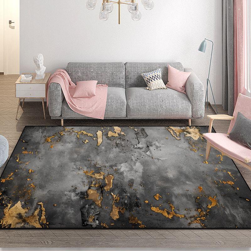 Modern Einfacher Haushaltsmatte Wohnzimmer Abstrakt Bereichsteppich Rutschfest Schlafzimmer Dekoration Teppich Leicht zu Reinigen Kinderteppich 140x200cm