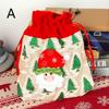 Christmas Gift Bag New Linen Cartoon Christmas Candy Bag Handbag Santa Claus Gift Bag