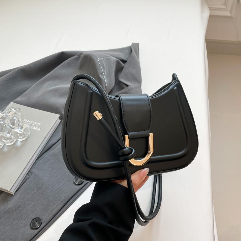 Versatile Bag Women's 2025 Spring and Summer New Crescent-shaped Saddle Bag High-end Chain Shoulder Bag Fashion Women's Bag