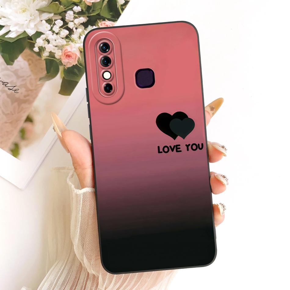 For Infinix Hot 8 / Hot 8 Lite X650 X650C X650B X650D Fashion Dusk Beach Painting Phone Case Shockproof Soft Silicone Bumpers