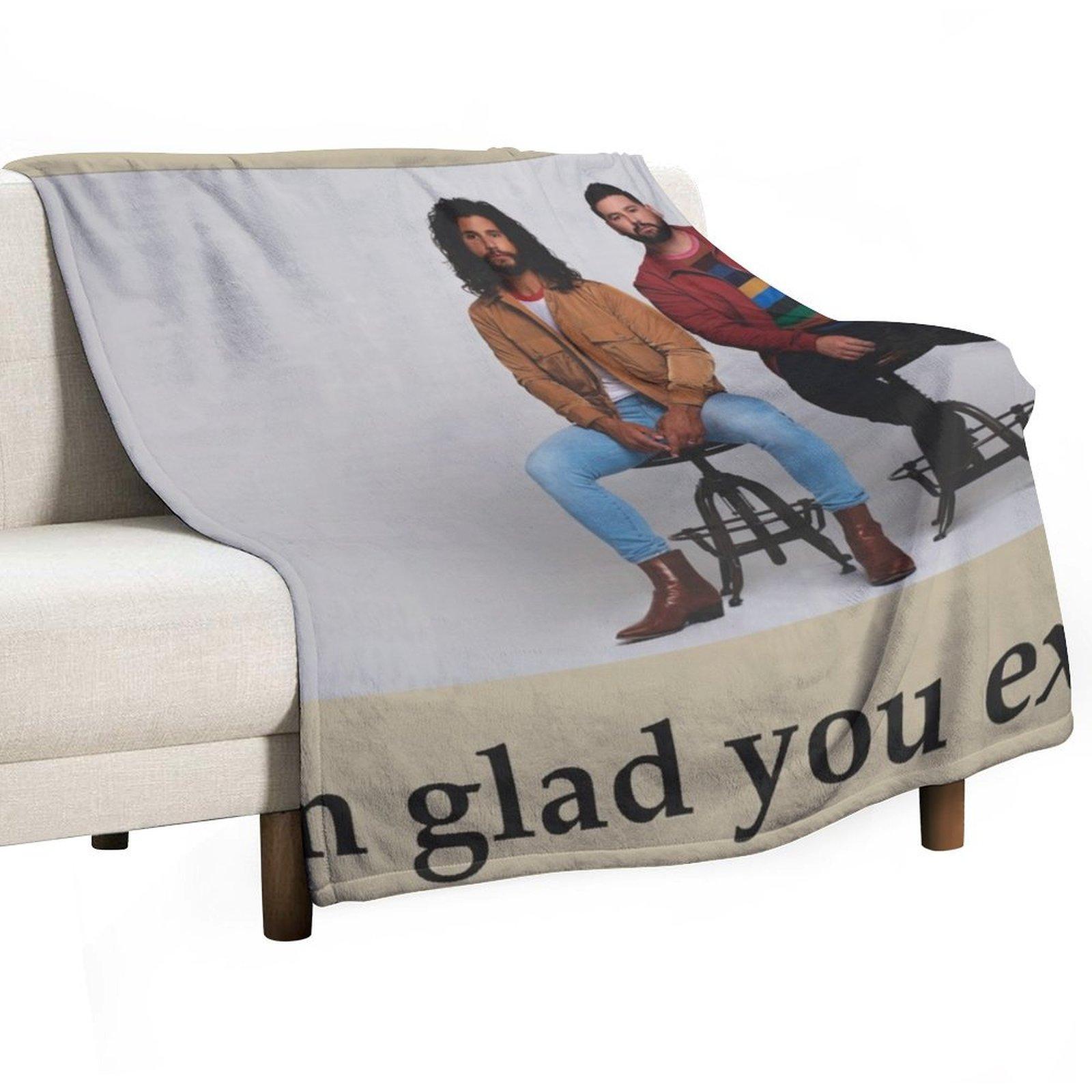 DAN & SHAY ARTWORK Throw Blanket Stain Resistant Cozy Warm Blanket 75X95CM