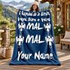 Club De Futboll Monterrey ICON Custom Name Flannel Blanket Personalized Soft Warm Plush Throw Blanket Customized Gift for Family Friends