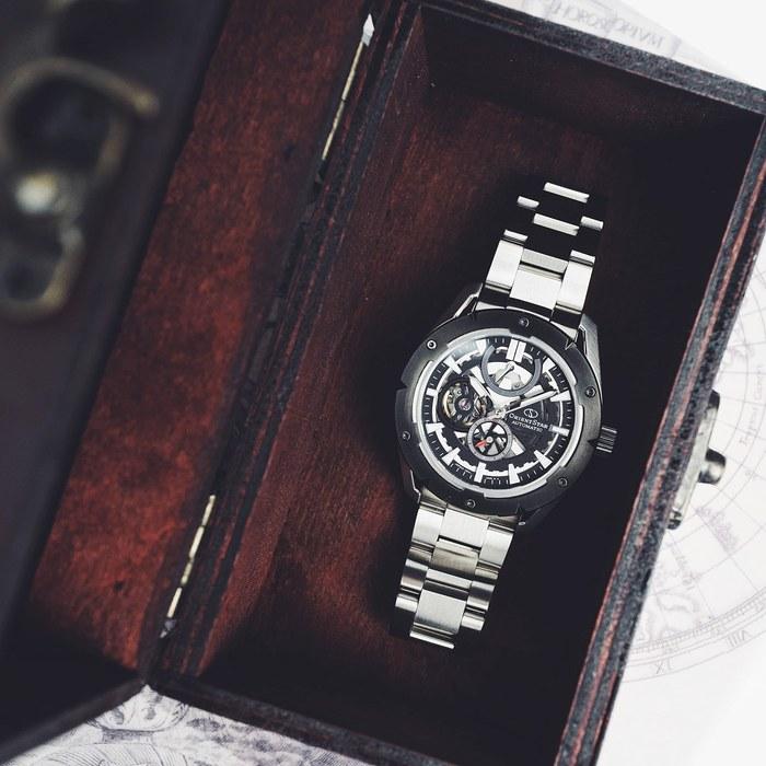 [Orient Star] Avant-Garde Skeleton Automatic Watch RK-AV0A01B Men's Black