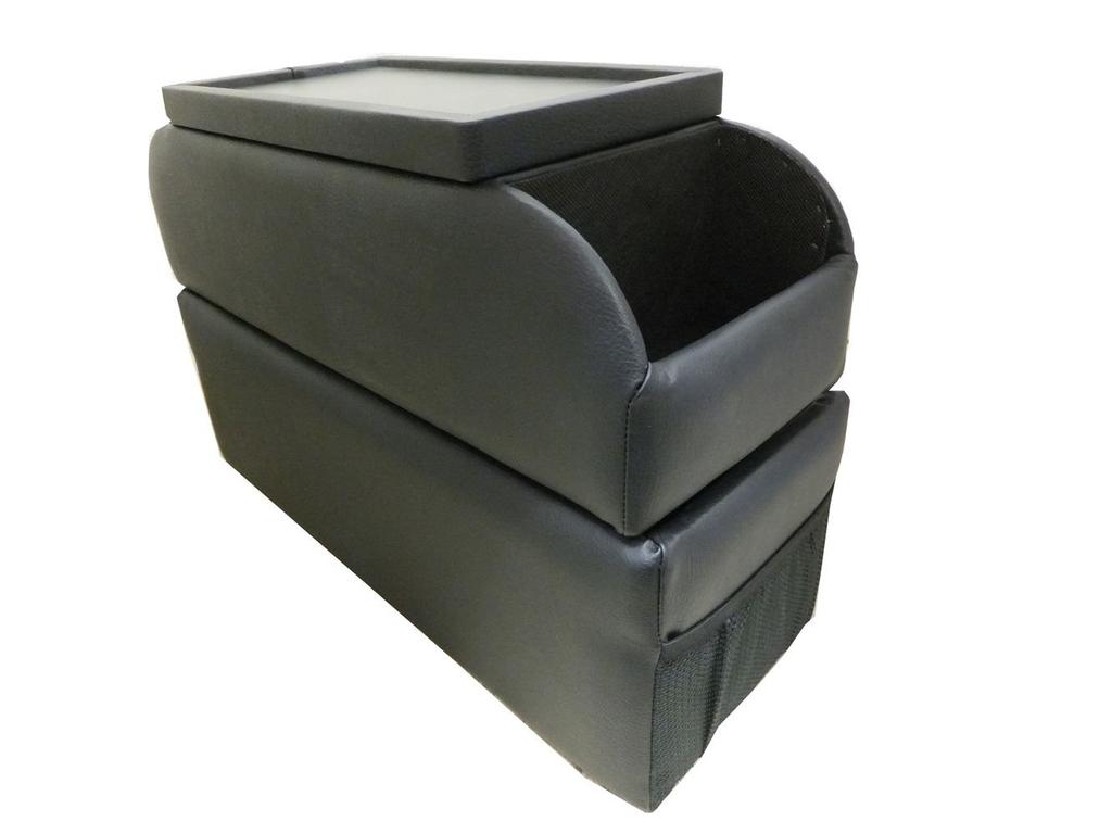 Ito Seisakusho Quality Console Armrest Console Box for Toyota Noah/Voxy, Black, QC-1