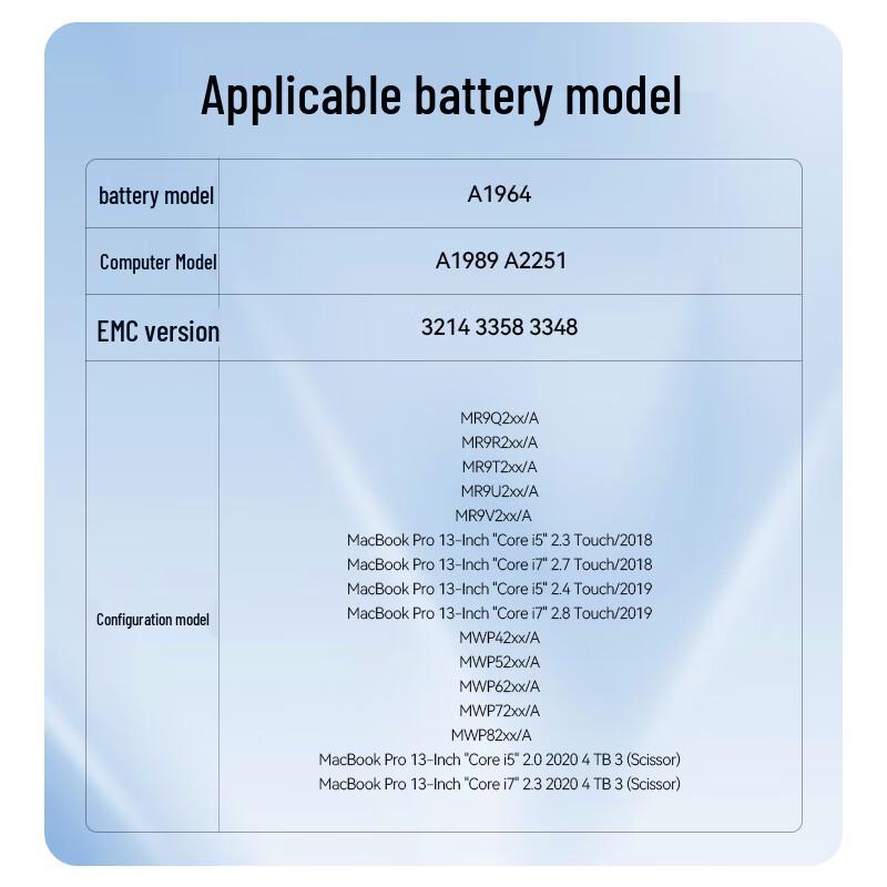 llano Graphene MacBook Pro 13.3-inch Laptop Battery
