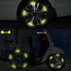 Reflective Wheel Hub Stickers: Luminous, Personalized Motorcycle and Car Decoration
