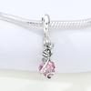 Copper Butterfly Rose Love Zircon Beads Original Pendants Bracelet Charm Jewelry Party Diy Trendy Gifts